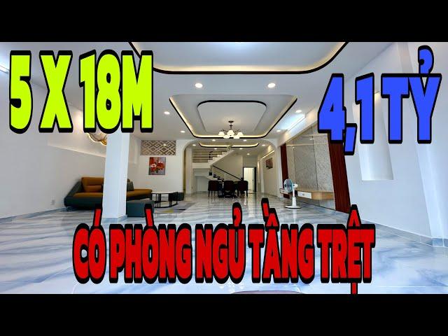 Bán nhà quận 12 (1438) nhà ngang 5x18m có phòng ngủ tầng trệt cho người cao tuổi