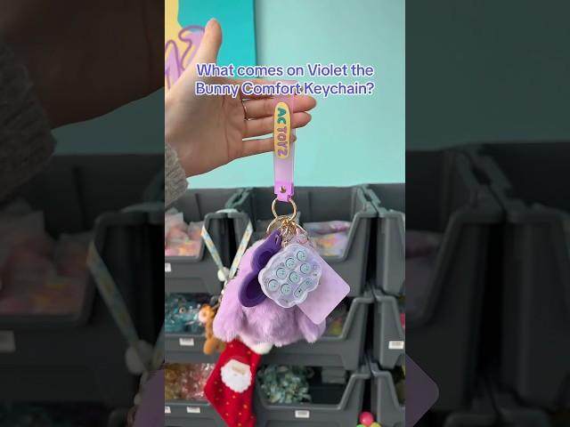 What’s on Violet the bunny Comfort Keychain?