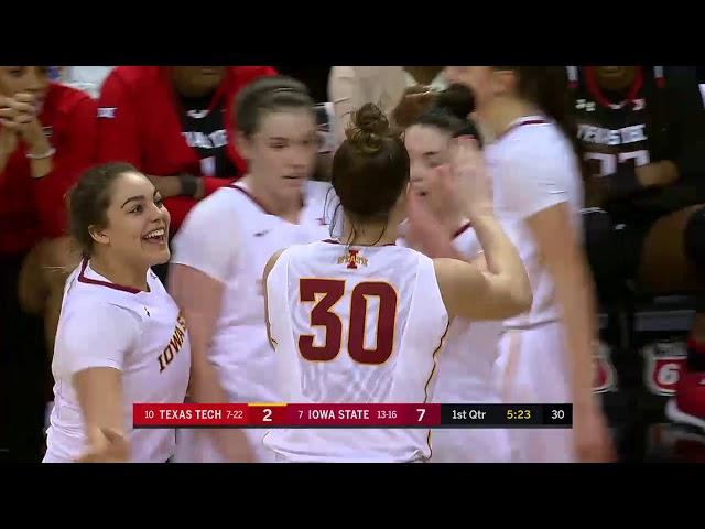 TEXAS TECH LADY RAIDERS VS IOWA ST.   03 02 18 (#42 Ionna Mckenzie)