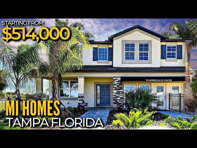 INSIDE TAMPA FLORIDA's New AFFORDABLE Homes For Sale With Luxury Upgrades By MI Homes