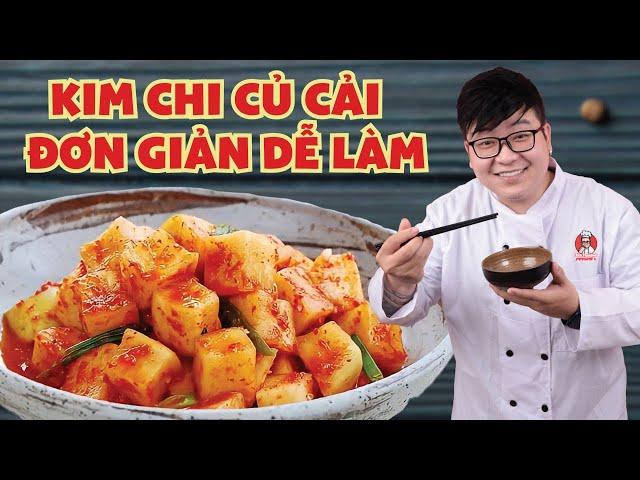 Tự Làm Kim Chi Củ Cải Siêu Đơn Giản | Bếp Trưởng Review