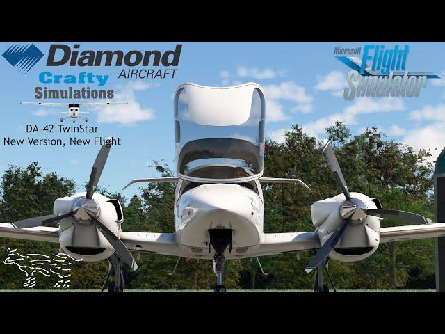 CraftySimulations | Cows DA-42 | First Flight of V1.1.1