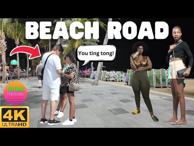 AMAZING SCENES on Pattaya Beach Road Right Now! 2024 OCTOBER - Thailand Walking Tour 4K