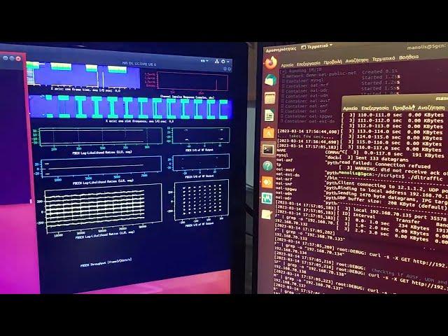 Open Air Interface 5G system Downlink E2E Traffic Demo