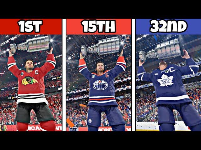 Winning EVERY NHL Franchise A Stanley Cup In NHL 24