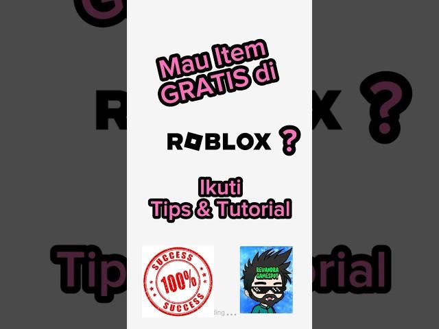 Tutorial Cara Mudah Dapetin SEMUA FREE ITEM di ROBLOX… 100% FREE (Gratis) 