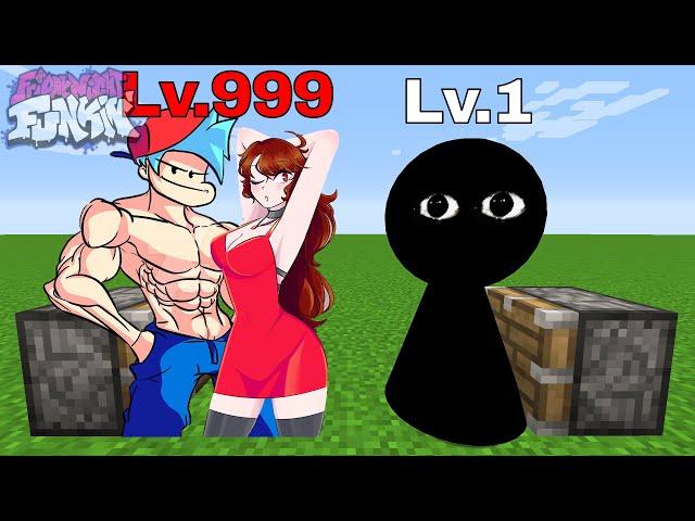 BOYFRIEND & GIRLFRIEND + BOB | FNF Friday Night Funkin' Characters in Minecraft