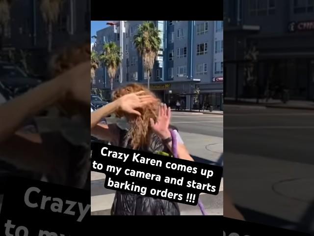 Lunatic Karen goes insane stop filming right now leave property fail !!! #freedom #photography