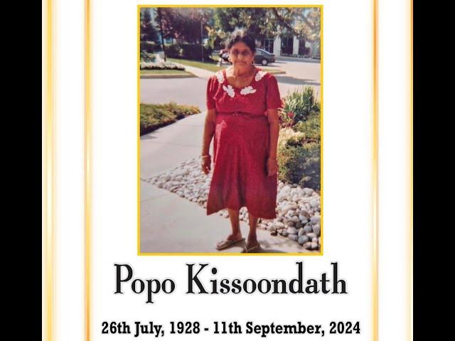 The Cremation of the late Popo Kissoondath