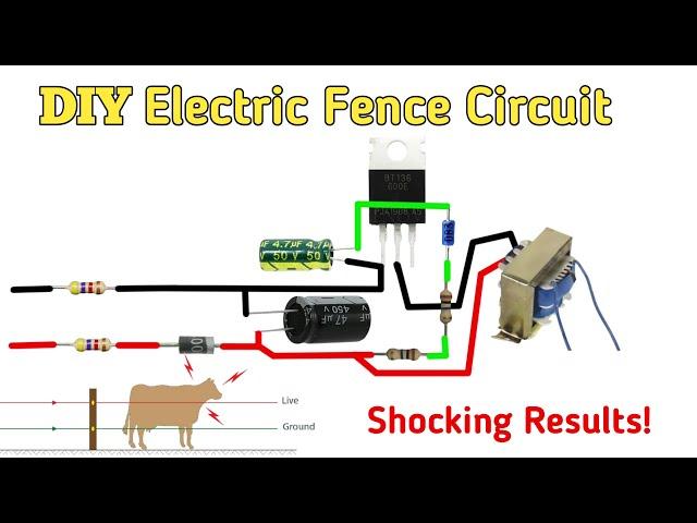 DIY Electric Fence Circuit That Actually Works! Shocking Results!