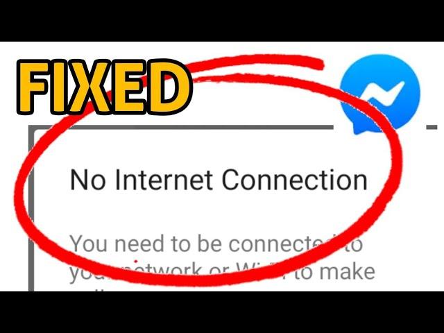 How to Fix Messenger No Internet Connection  Problem Solved