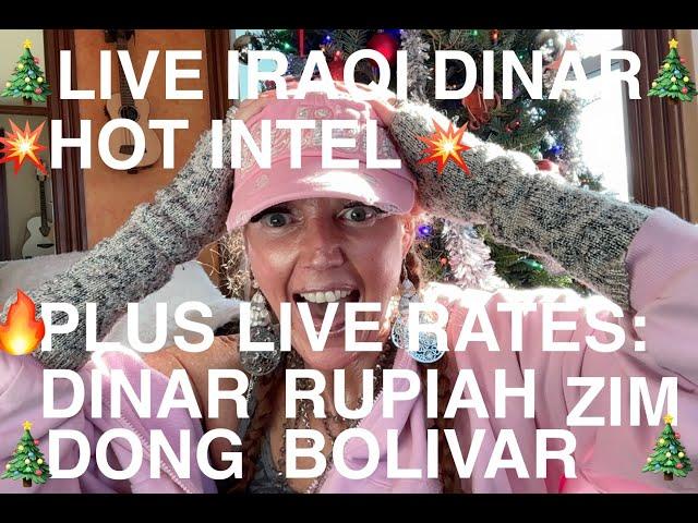 LIVESTREAM....LIVE HOT INTEL PLUS LIVE RATES NOW #iraqidinar #dinar #dong #rupiah #zim #bolivar