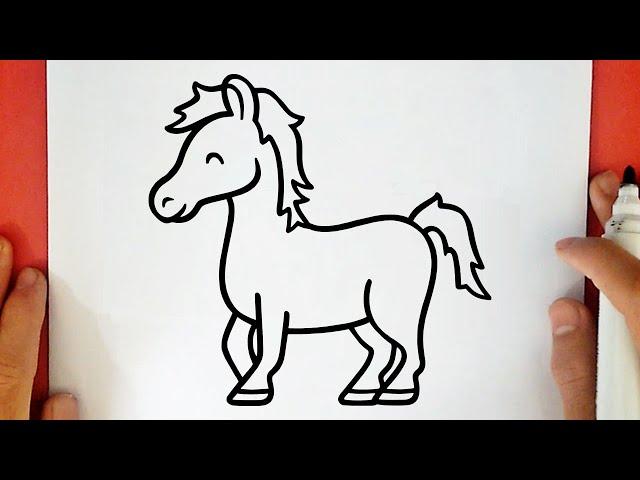 COMO DESENHAR UM CAVALO