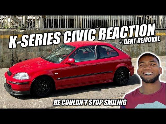 K-SERIES CIVIC REACTION + I EXPLAIN THE DAMAGE ON THE CIVIC