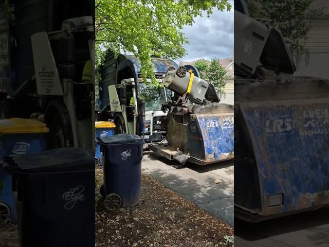LRS garbage truck on trash #garbagetruck