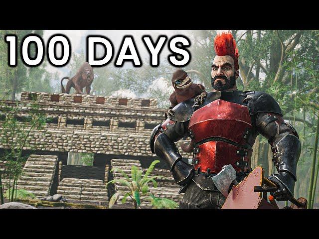 I Have 100 Days To Beat ARK Hardcore - Lost Island