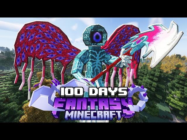 I Survived 100 Days in FANTASY Minecraft RPG