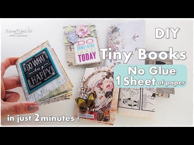 Tiny Journal Fold Book DIY  Maremi's Small Art 