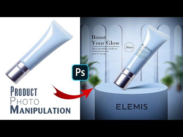 Product Manipulation in Photoshop |Detailed Video Tutorial | Cosmetics Product Advertising Design