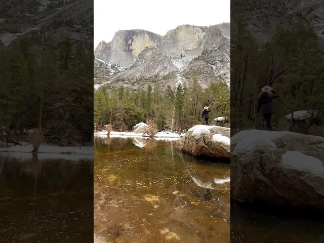 Winter at Mirror Lake, Yosemite National Park