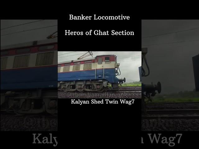 Twin Kalyan Wag7 Banker Locomotive #shorts #trendingshorts #kalyanwag7 #bankerlocomotive #wag7