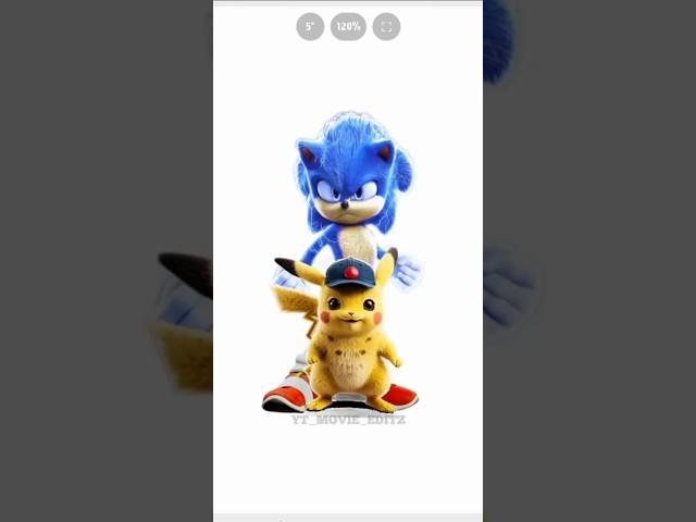 Sonic + Pikachu +All Combination#@Edit#@️#@Shorts#@Youtubeshorts