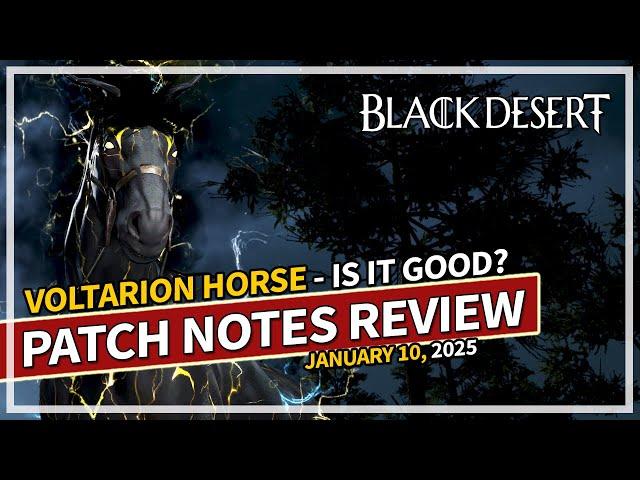 NEW Voltarion Horse & Stats Revealed - Global Lab Notes Jan 10 | Black Desert