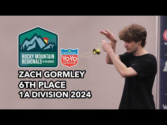 Zach Gormley — 1A Final — 6th Place — Rocky Mountain Regionals 2024 Yo Yo Contest