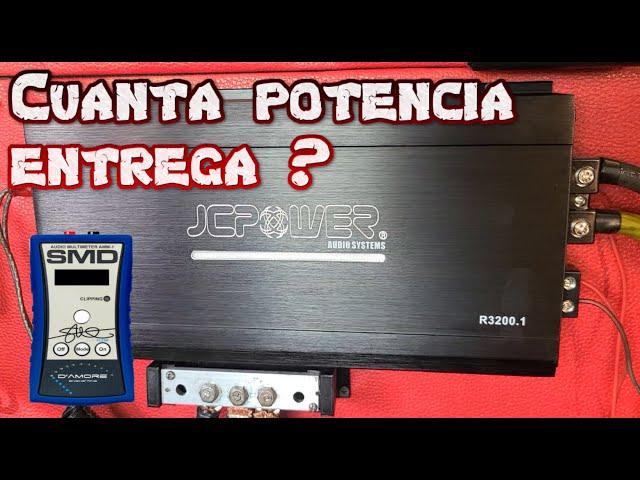 Prueba de potencia real amplificador JC Power R3200.1 