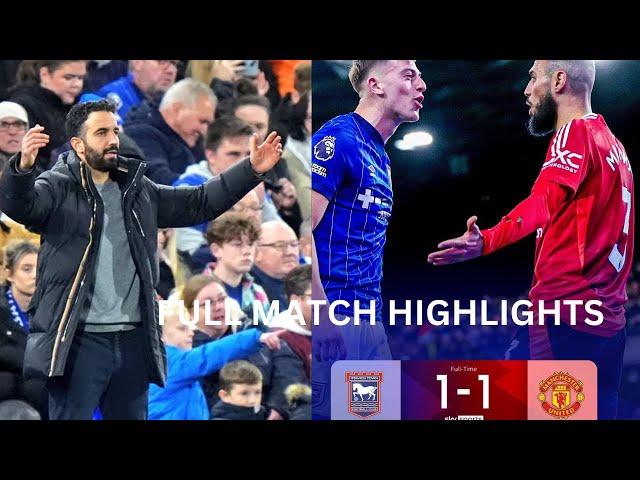 Ipswich-Town  1 : 1  Manchester United, Full match Highlights 2024