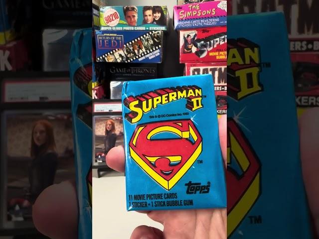 Ripping a pack of 1982 Topps Superman II - Kneel Before Zod #topps #superman #nonsportscards