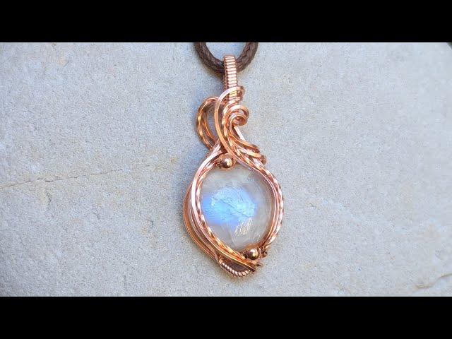 Round Cabochon Wire Wrapped Pendant Tutorial