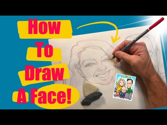 How to draw a face