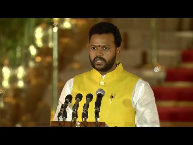 Kinjarapu Ram Mohan Naidu takes oath as Union Minister | DD India