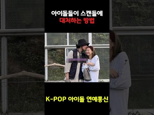아이돌들이 스캔들에 대처하는 방법