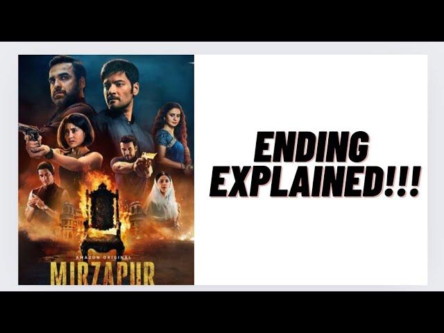 Mirzapur Season 3 Ending Explained|Mirzapur Season 3 Post Credit Scene Explained