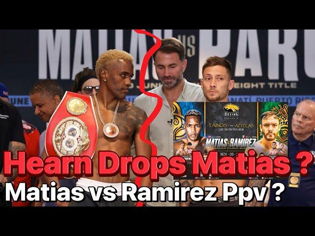 Subriel Matias No Longer W/ Eddie Hearn & Matchroom ? Matias vs Roberto Ramirez Worth Ppv ?