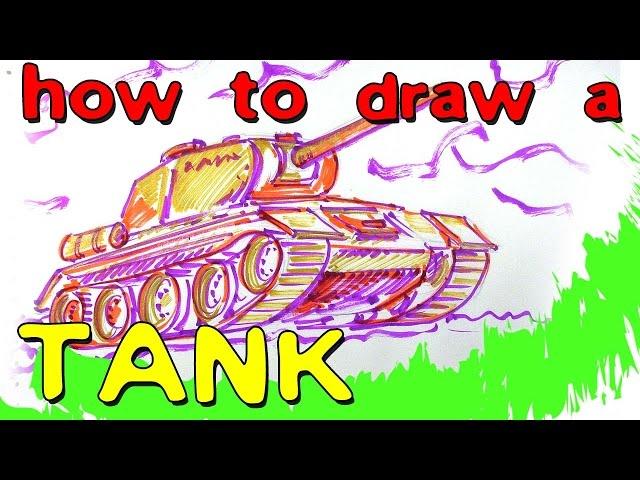 How To Draw a Tank / Dad draws