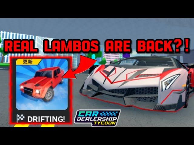 REAL LAMBOS ARE *BACK* IN Car Dealership tycoon?!  | Mird CDT