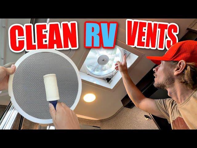 Clean and Replacing RV Vents an UNCONVENTIONAL Way