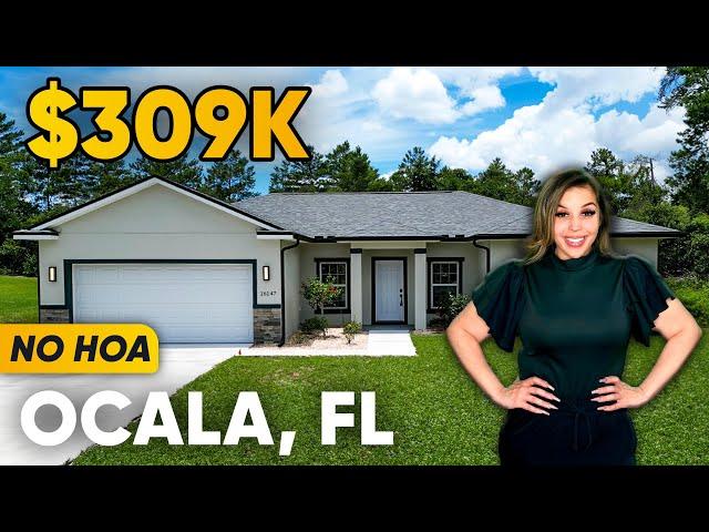 Move-In Ready 2024 Home in Ocala, FL on OVER 1/3 ACRE FOR SALE! NO HOA