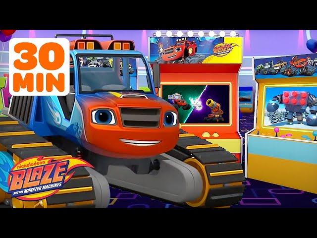 Blaze's ARCADE! ️ #5 | Blaze vs. Blaze, Crusher's Robots & MORE ️ | Blaze and the Monster Machines