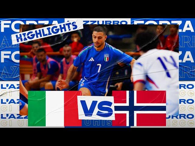 Highlights: Italia-Norvegia 8-0 | Futsal | Amichevole