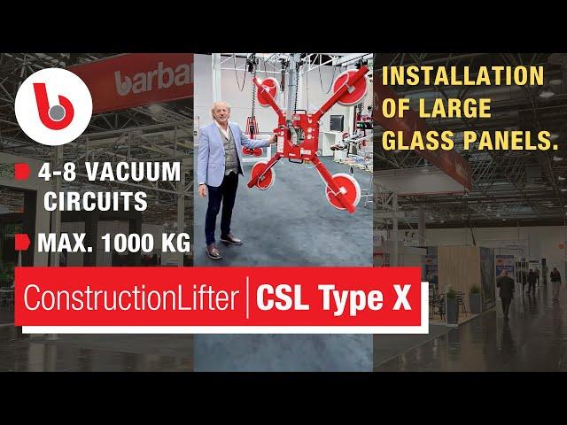 Barbaric CSL Type X @ Glasstec // Mobile vacuum lifter for use on construction site