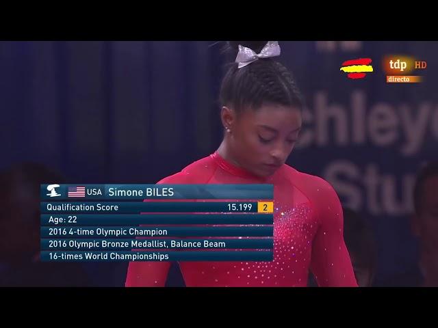 Simone Biles Vault Event Finals 2019 World Championships