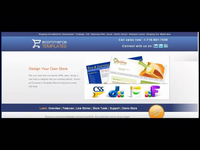 Overview of Ecommerce Templates shopping cart software