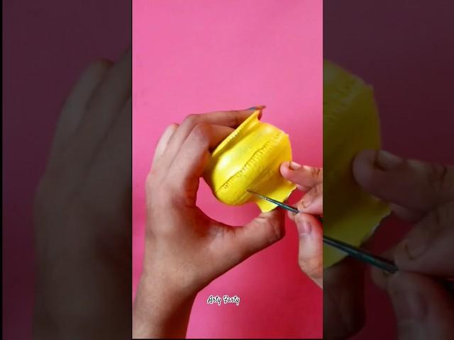 Waste material craft ideas/ Pot Painting #shorts #potpainting #bestoutofwaste