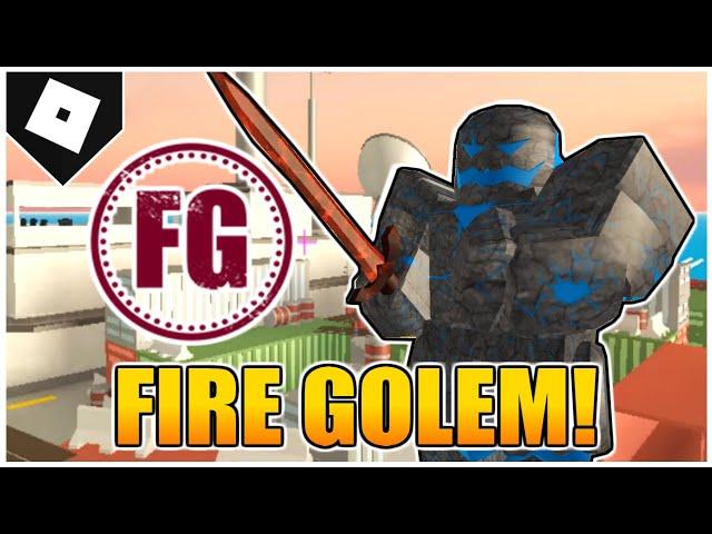 How to get the "FIRE GOLEM" SKIN & BADGE in ARSENAL! [ROBLOX]