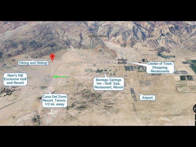 Land For Sale: Borrego Springs CA - Desirable Corner Lot, Utilities, in Vacation Home Neighborhood!