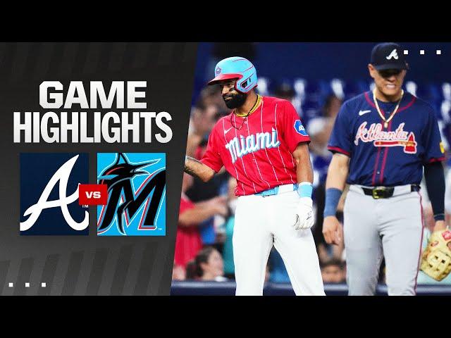 Braves vs. Marlins Game Highlights (9/21/24) | MLB Highlights